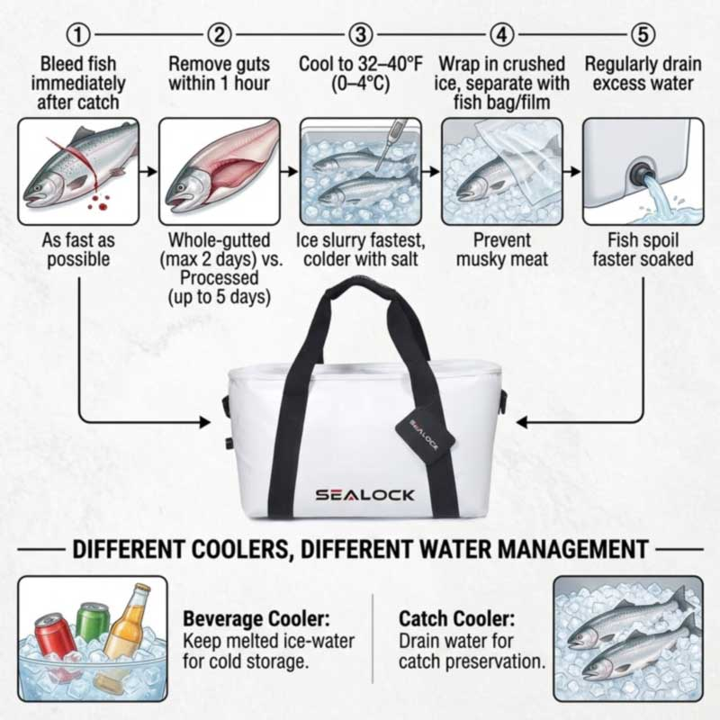 IMPERVIUS Fishing Cooler Backpacks: Custodite Capere frigus et siccum