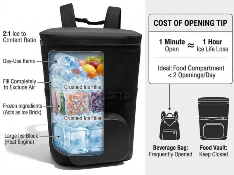 Castra Cooler Backpacks: Multi-die frigus retentionis in Sequor Castra Cooler Backpacks: Multi-die frigus retentionis in Sequor