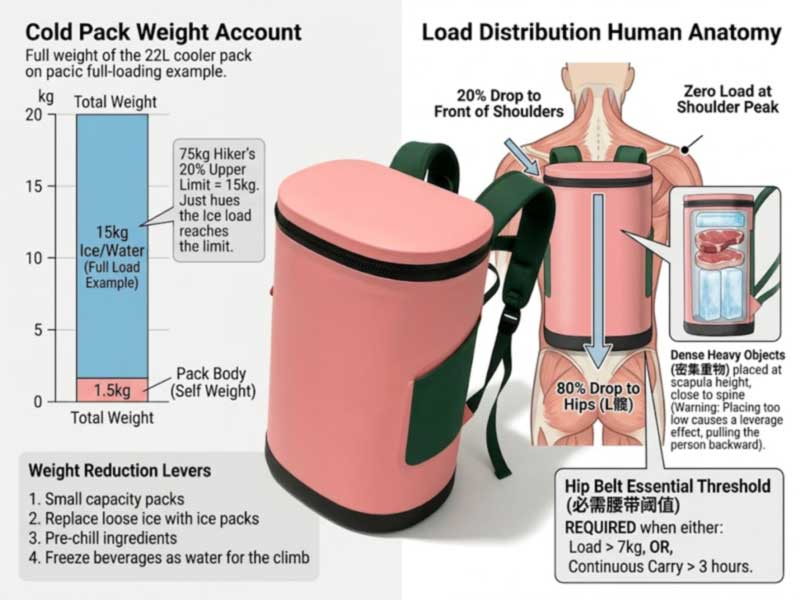 Hiking Cooler Backpacks: PERFUSORIUS Insulation ad ascensum