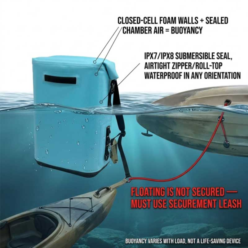 Kayak Cooler Backpacks: IMPERVIUS, Buoyant et Deck-Ready