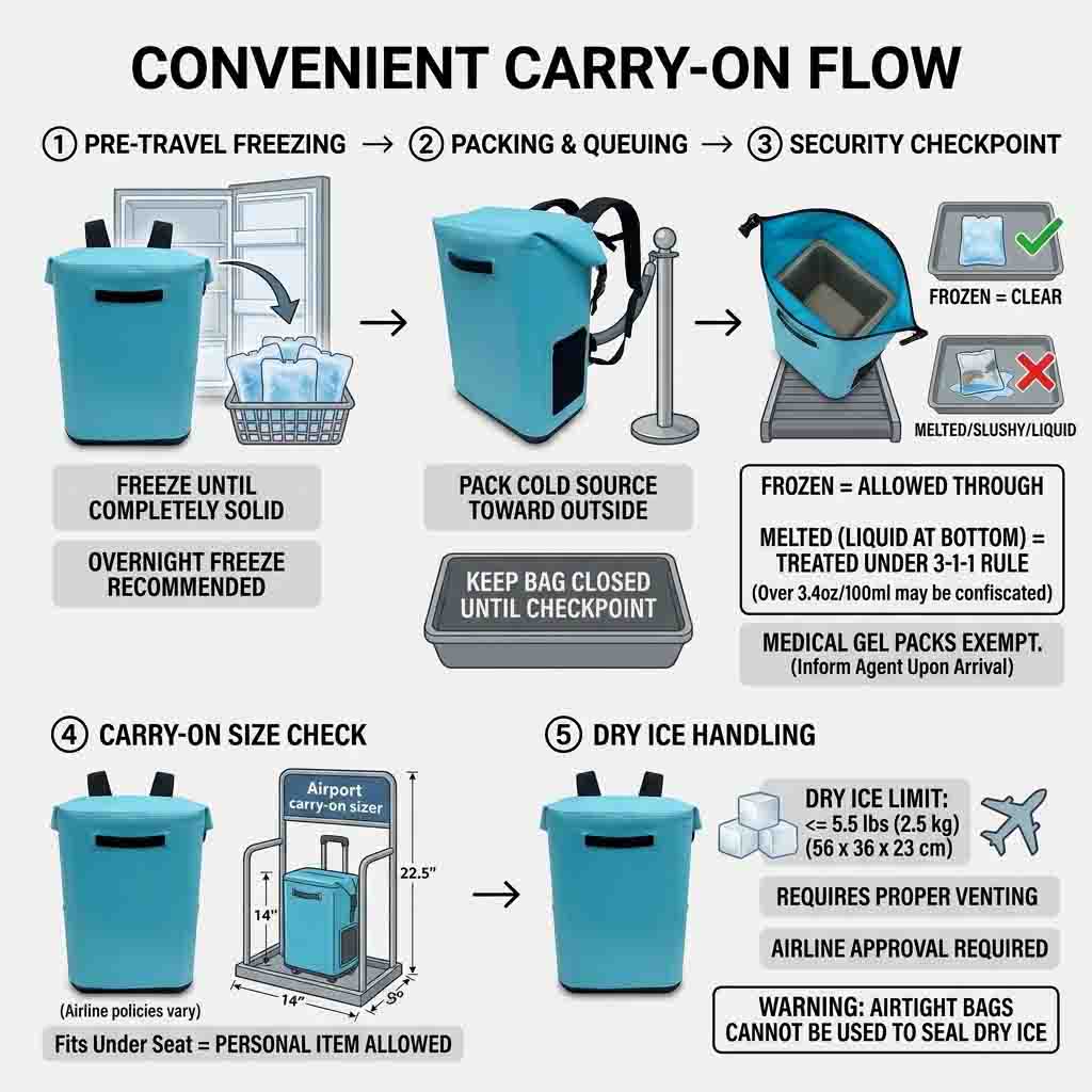 Travel Cooler Backpacks: Leakproof & portare-De Friendly