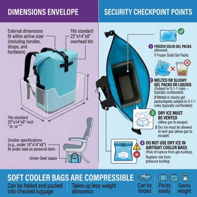 Travel Scelerisque Cooler Backpacks - portare-In Amplitudo, iuncta Leakproof